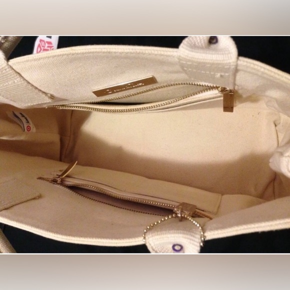 Vintage Oscar De La Renta Neiman Markus Exclusive Womens Canvas Bag Tote Purse 1 - Picture 4 of 10